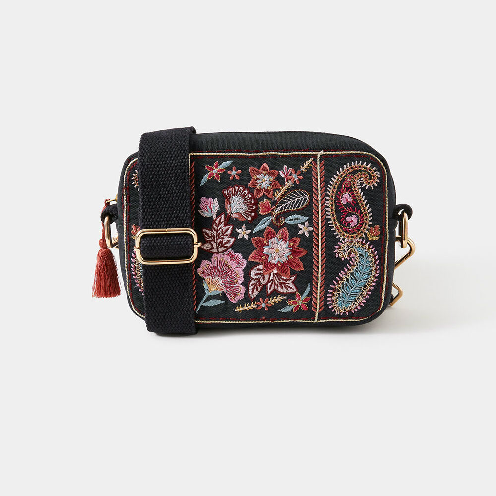 Embroidered Camera Bag